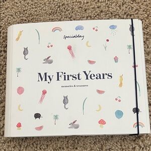 Barnes & Noble My First Years Memory Book - White with Colorful Illustrations